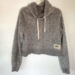 Hollis yet fuzzy cozy cowl neck cropped sweater